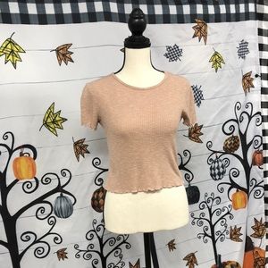 American Eagle Pink Baby Tee